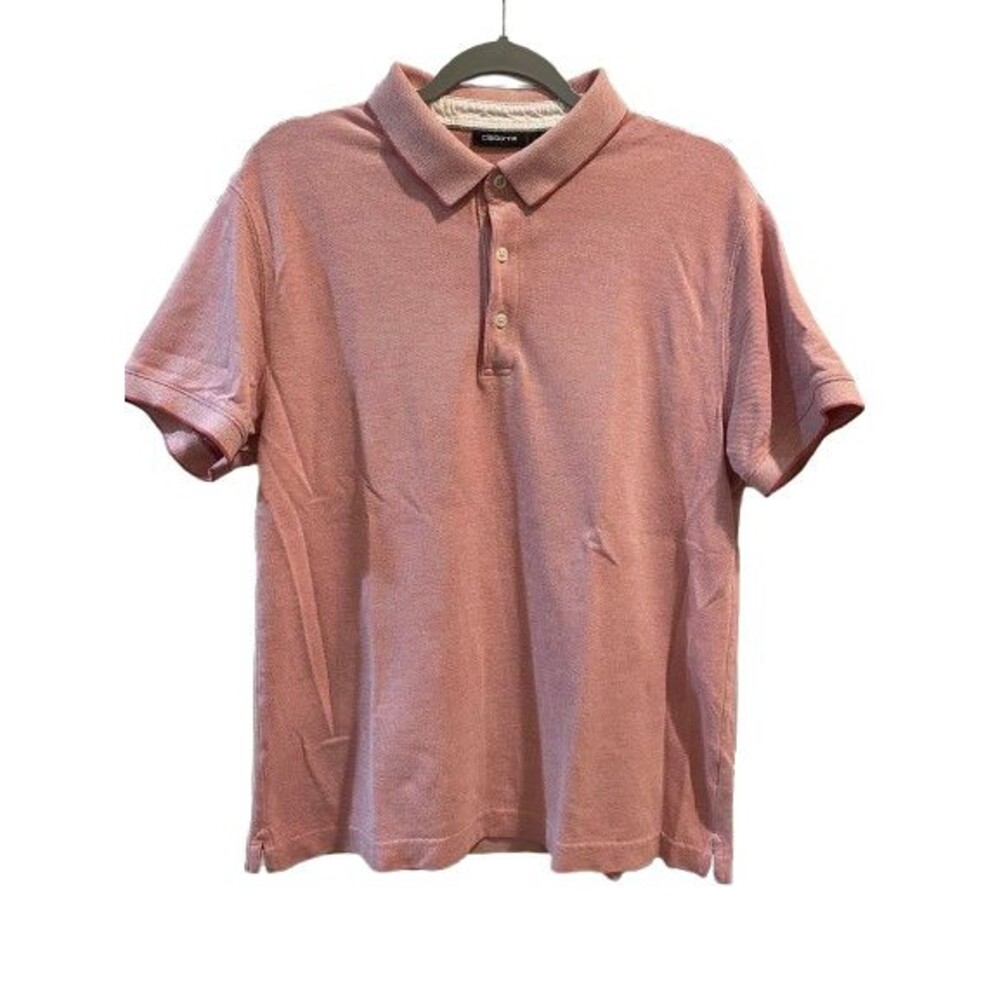 Men's Large Shirt Polo Liz Claiborne Short Sleeve Collared Pull-over